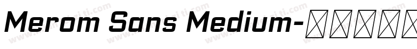 Merom Sans Medium字体转换